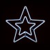 DOUBLE STARS 300 NEON LED DOUBLE SMD ΦΩΤ ΨΥΧΡΟ ΛΕΥΚΟ ΣΤΑΘΕΡΑ IP44 55cm ΣΥΝ 1.5m  | Aca | X083002415